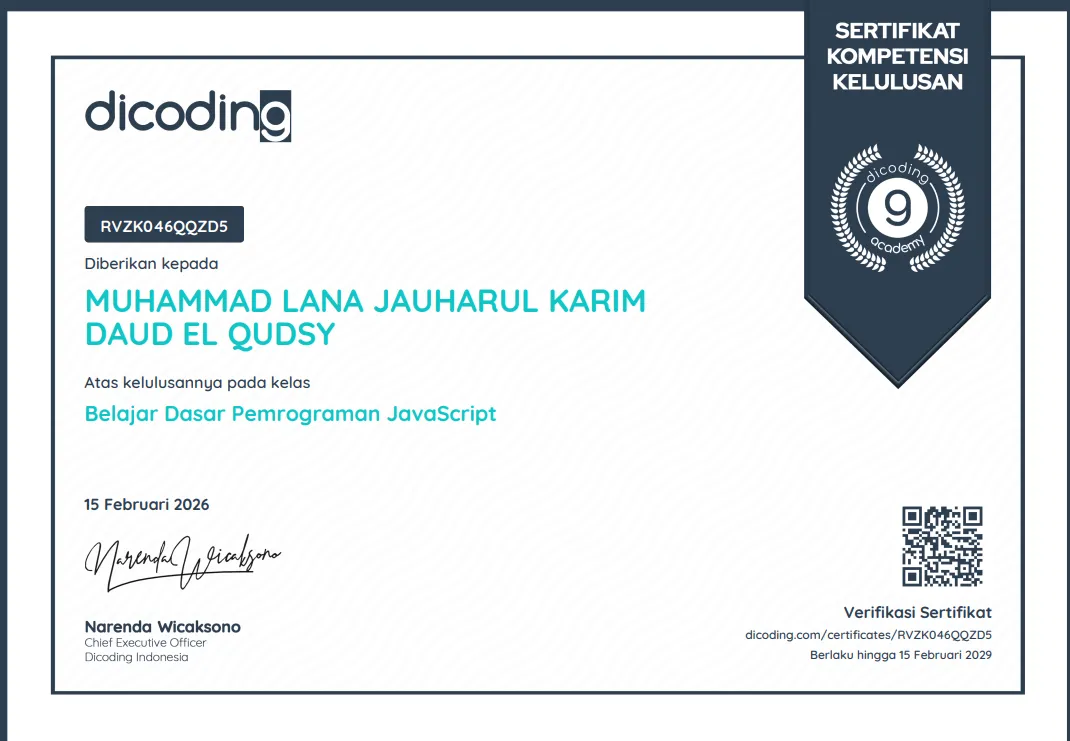 Dicoding JavaScript